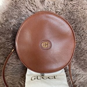 SOLD📍Beautiful Vintage Gucci Rare Canteen Leather Crsby